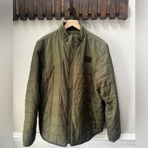 Howler Brothers Green Quilted Puffer Jacket